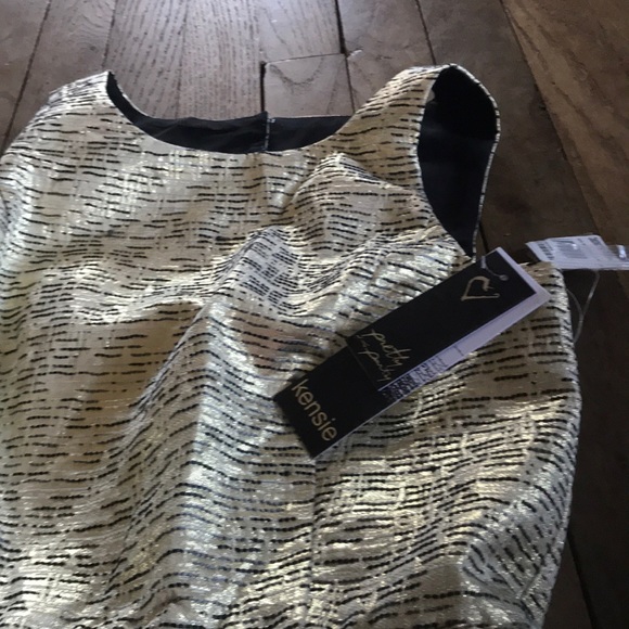 New with tags gold XS Kensie cocktail dress - Picture 2 of 5